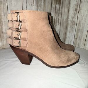 Sam Edelman Lucca Suede Ankle Boots – Sand / Taupe‎ (Women’s 6M, EUR 37)